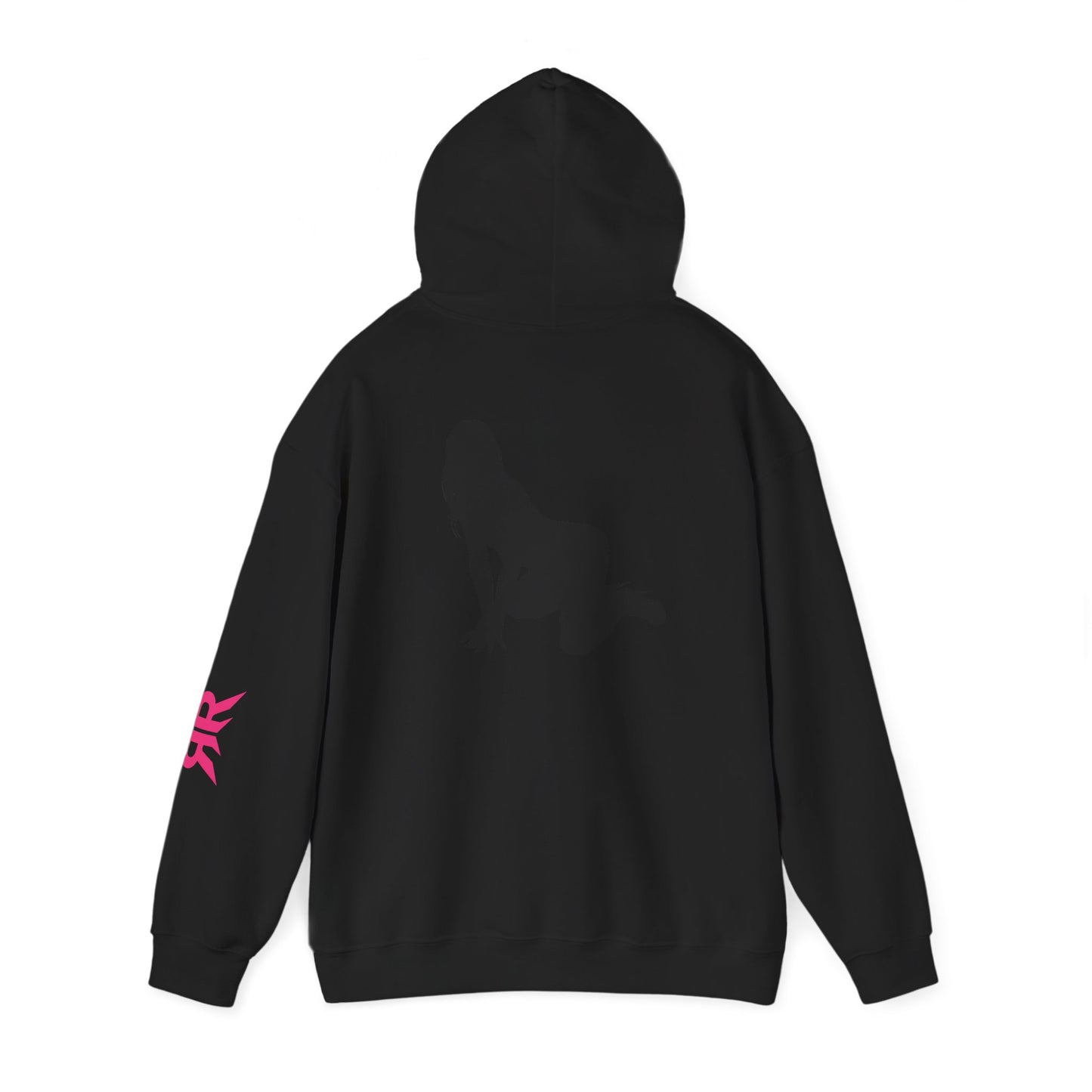 Riot Rack pinup silhouette Hoodie | White pullover sweatshirt