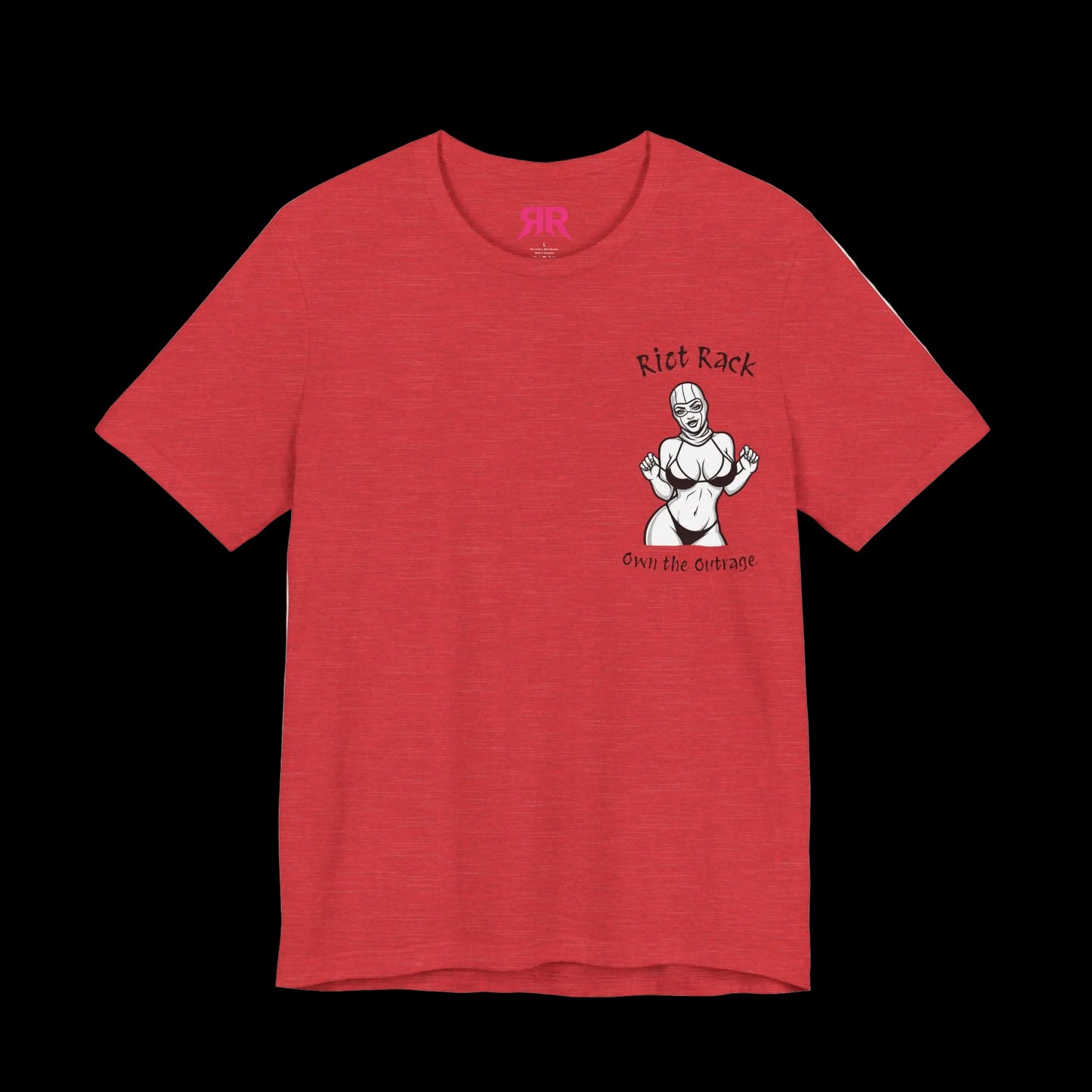 T-Shirt — 'Riot Rack' Teddy Bear Graphic Tee (Front Pocket + Back Crim Teddy Bear)