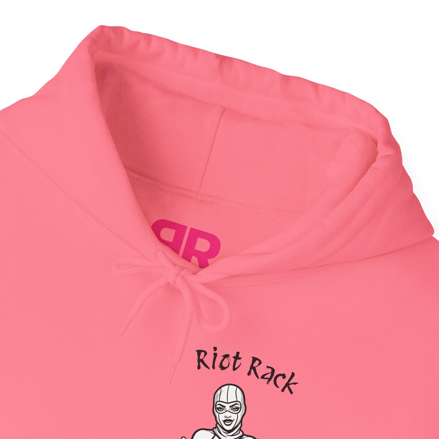 Riot Rack Pin-Up Rebel Hoodie | Bold Graphic Streetwear Hoodie | Vintage Front Print & Silhouette Back