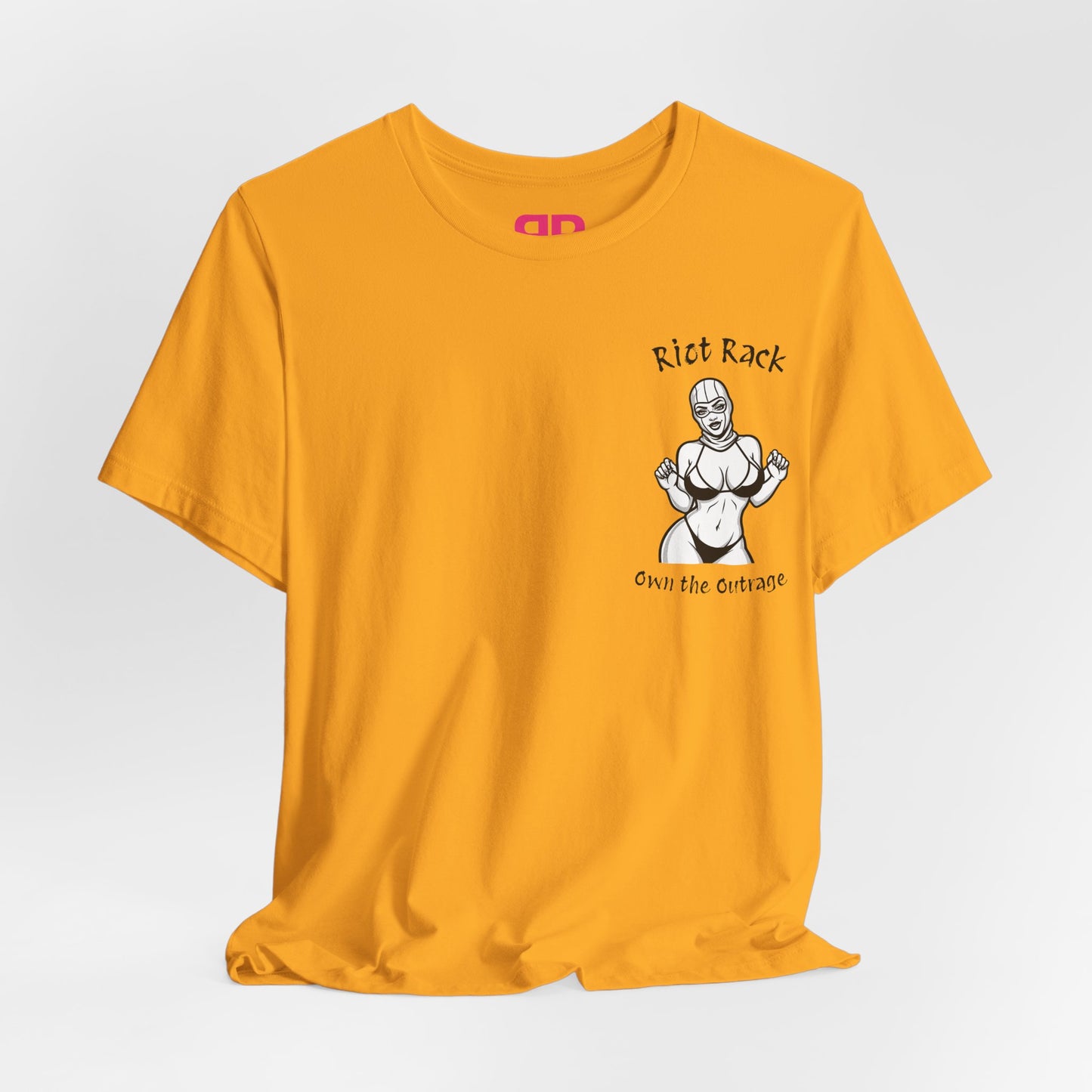 T-Shirt — 'Riot Rack' Teddy Bear Graphic Tee (Front Pocket + Back Crim Teddy Bear)