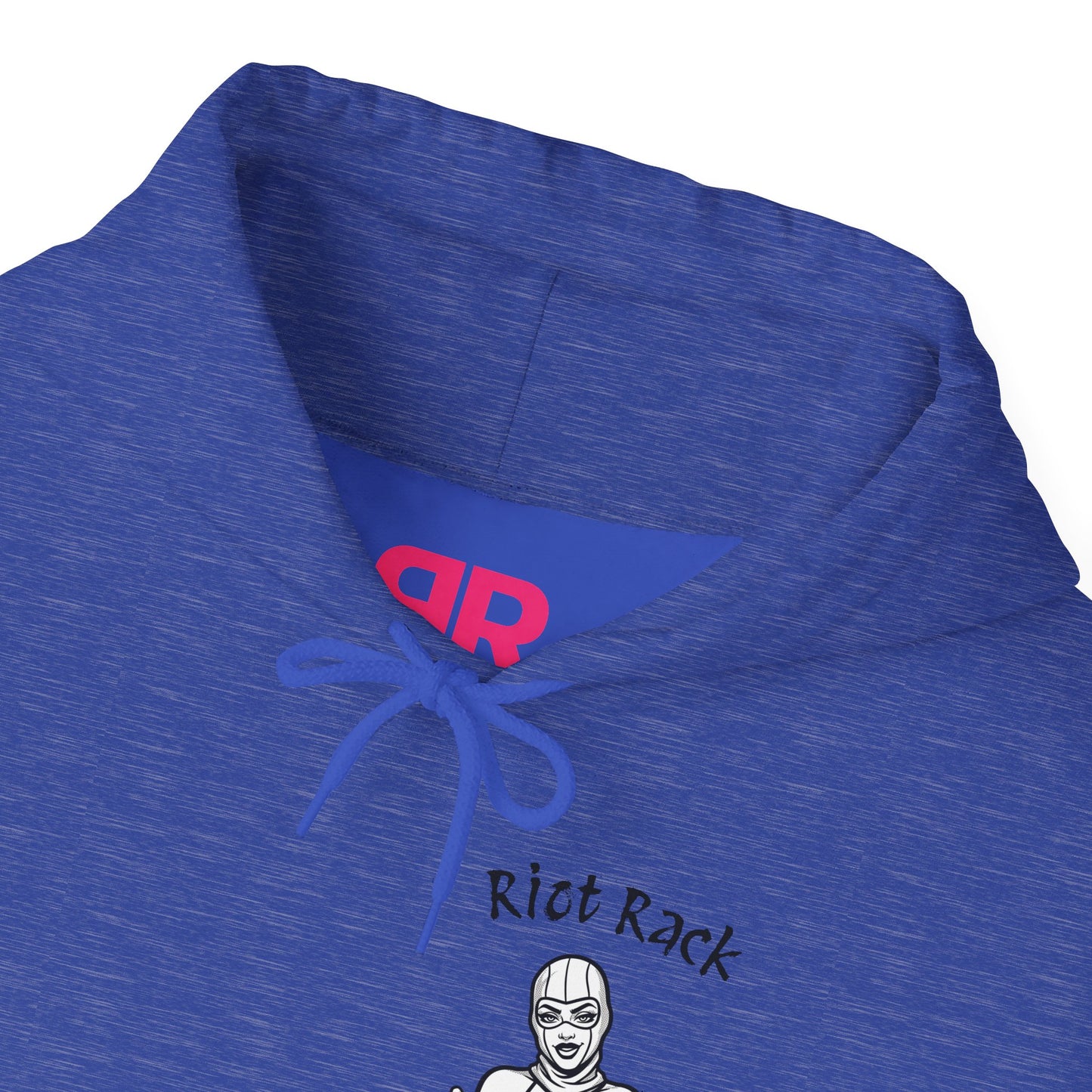 Riot Rack Pin-Up Rebel Hoodie | Bold Graphic Streetwear Hoodie | Vintage Front Print & Silhouette Back