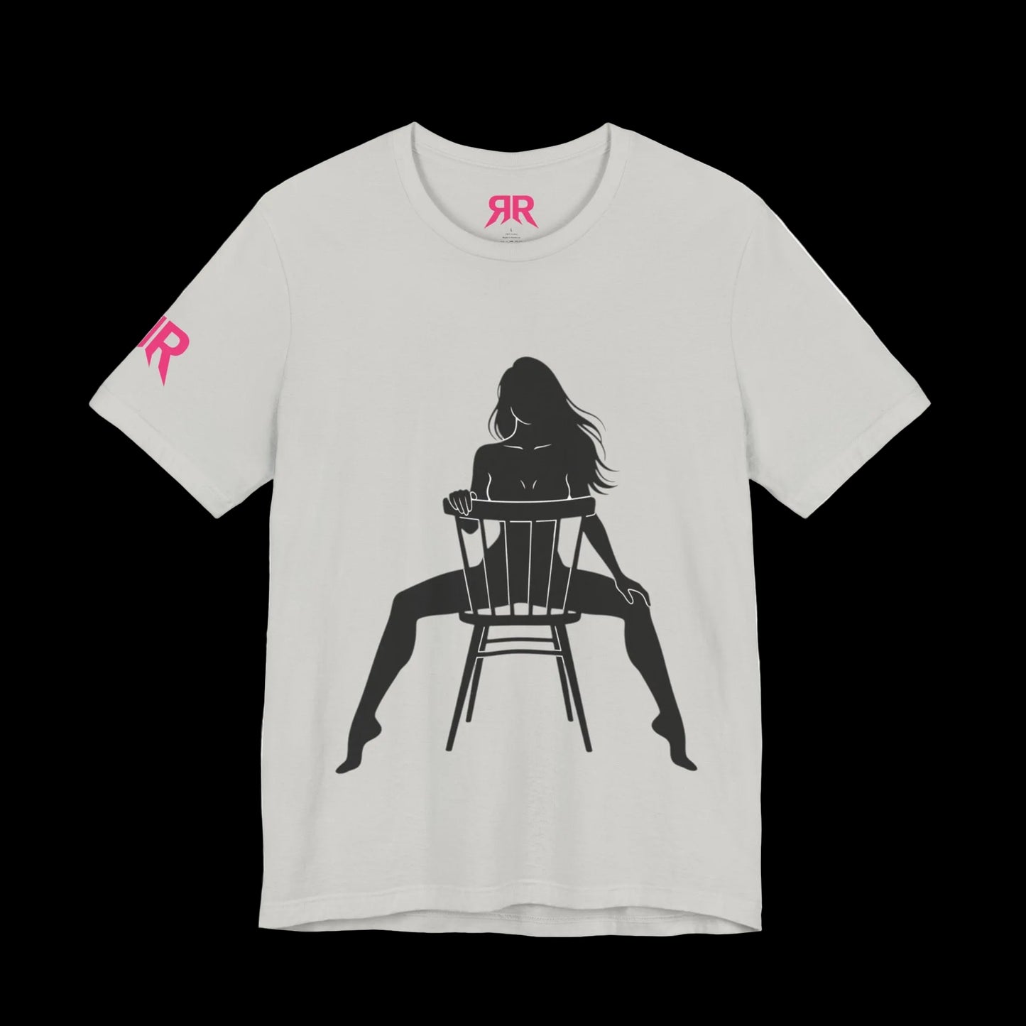Graphic Tee — 'Riot Rack: Own the Outrage' Silhouette Chair Design