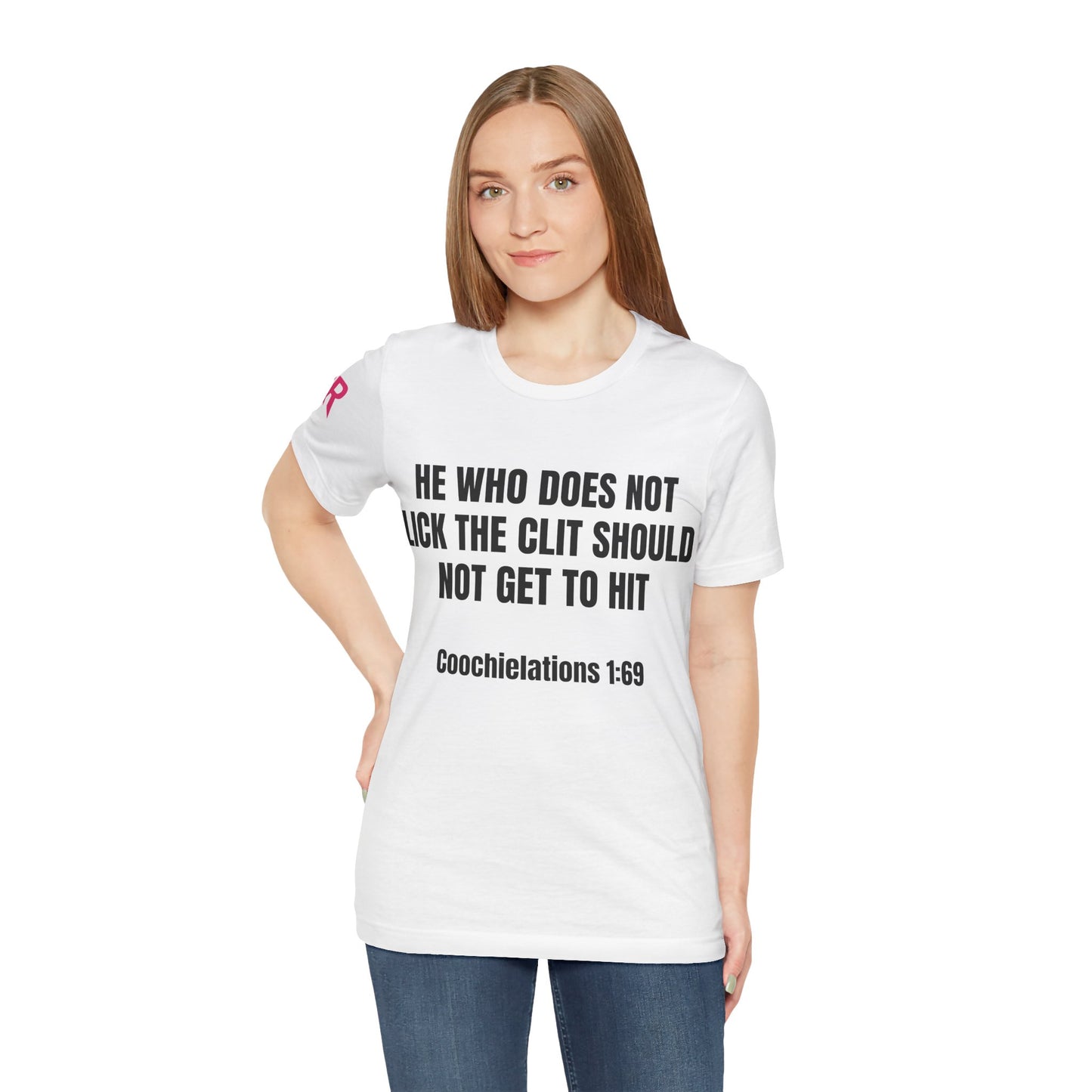 "Coochielations 1:69” Tee – Unholy Statement Shirt (White on Black, XS–4XL)