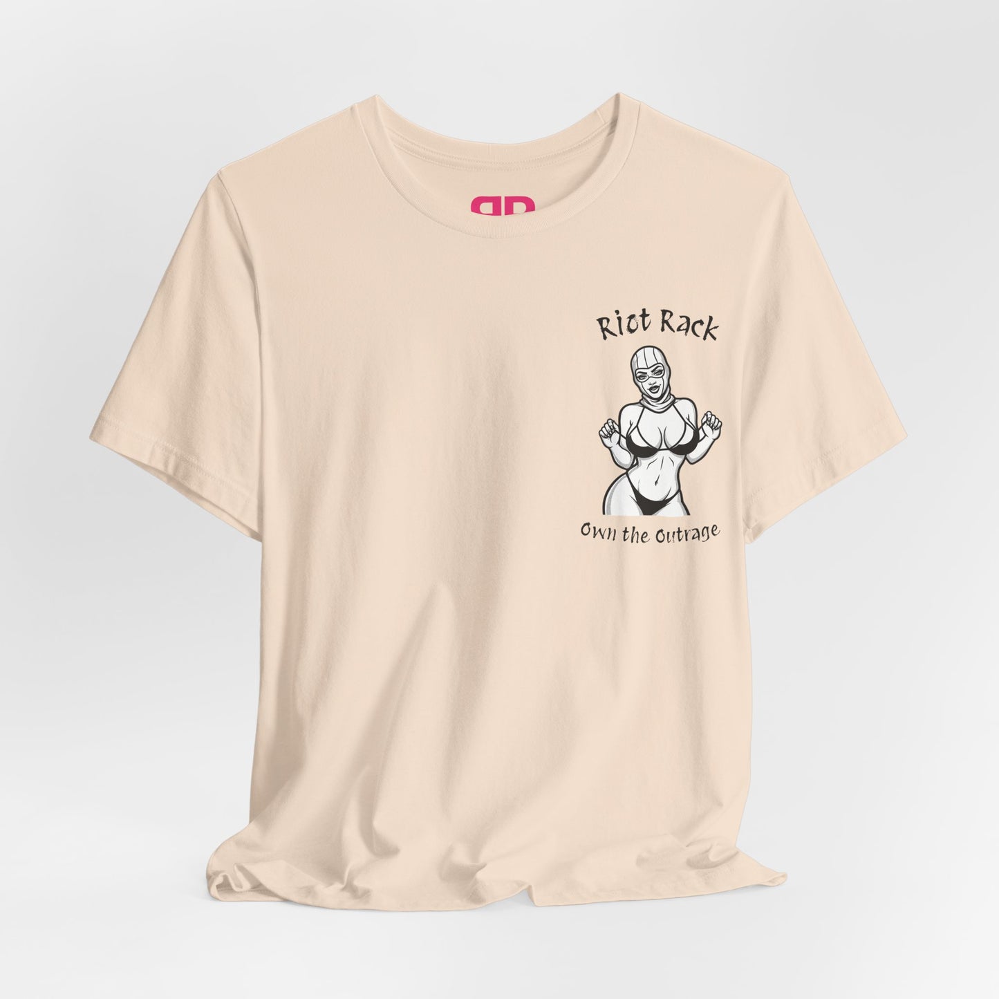 T-Shirt — 'Riot Rack' Teddy Bear Graphic Tee (Front Pocket + Back Crim Teddy Bear)