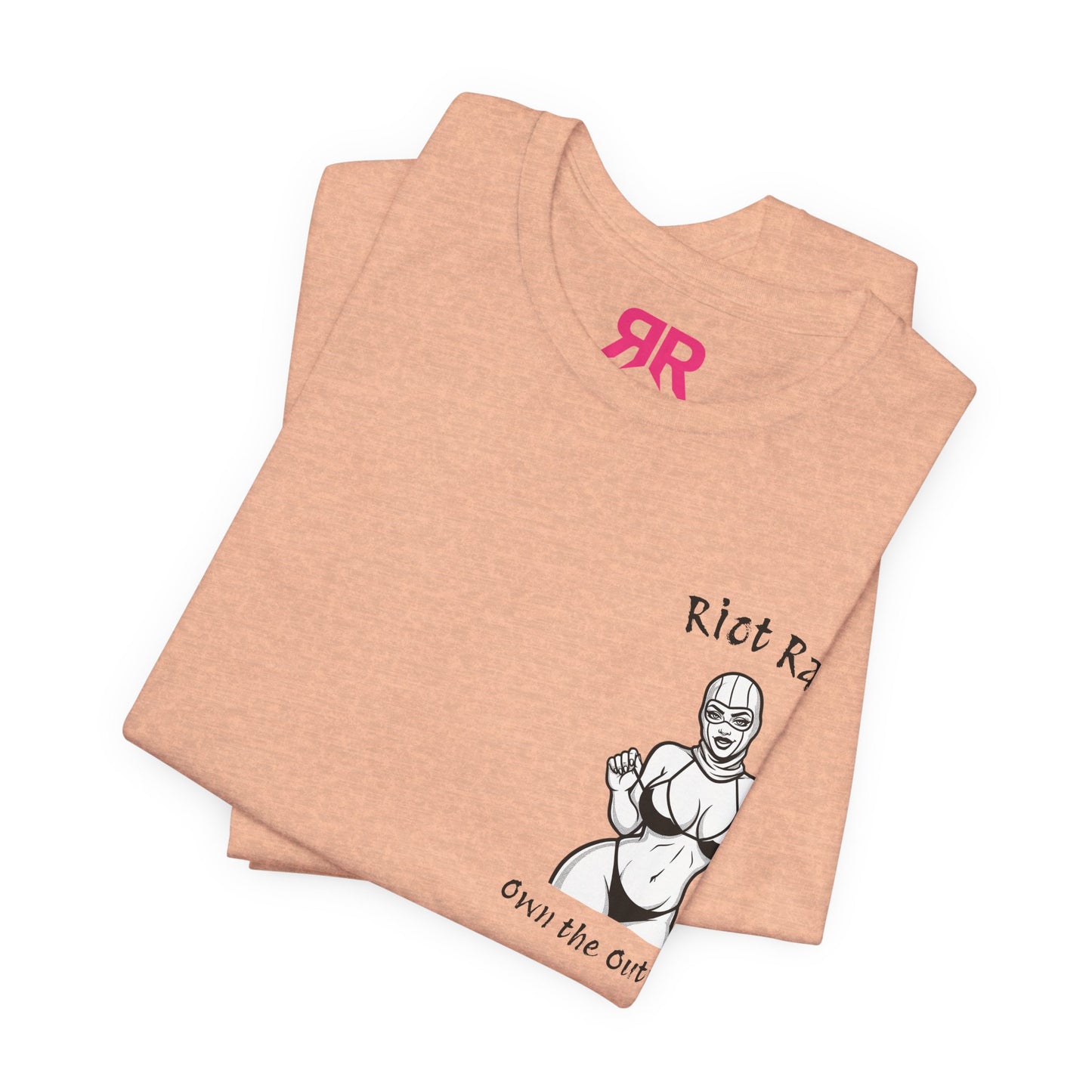 T-Shirt — 'Riot Rack' Teddy Bear Graphic Tee (Front Pocket + Back Crim Teddy Bear)