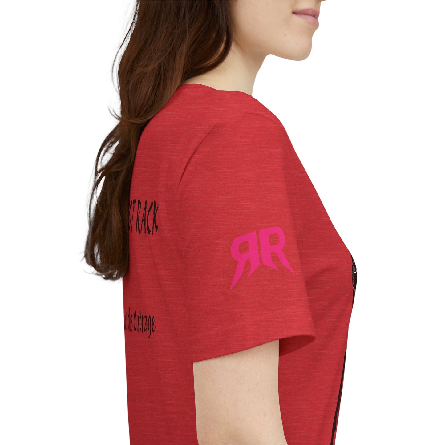 Graphic Tee — 'Riot Rack: Own the Outrage' Silhouette Chair Design