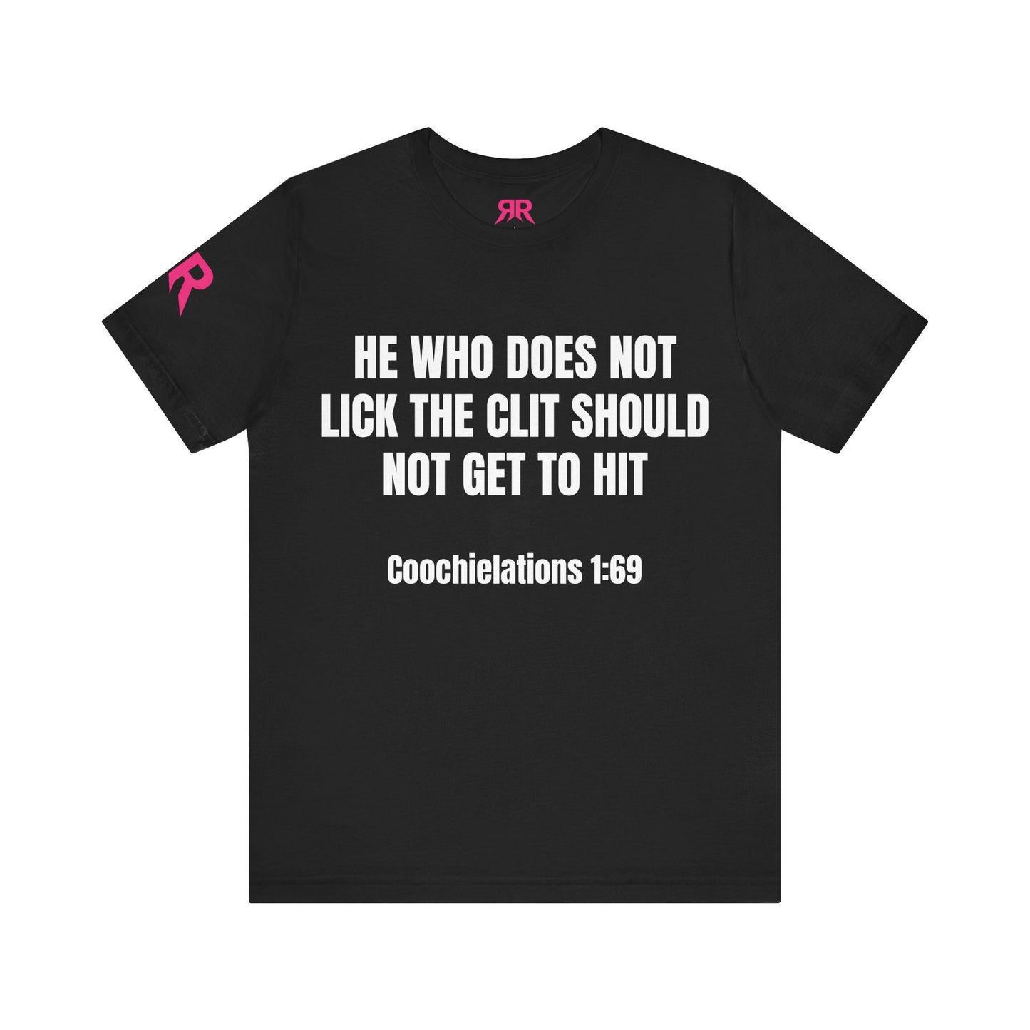 "Coochielations 1:69” Tee – Unholy Statement Shirt (White on Black, XS–4XL)