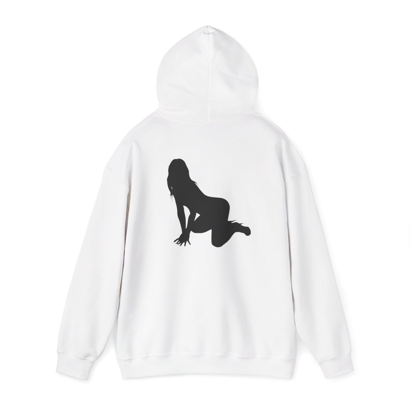 Hoodie - 'Riot Rack: Graphic Hoodie with Pin-Up Silhouette