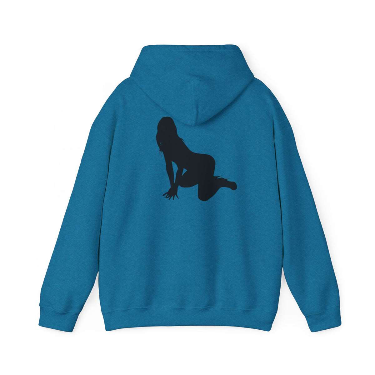 Riot Rack pinup silhouette Hoodie | White pullover sweatshirt