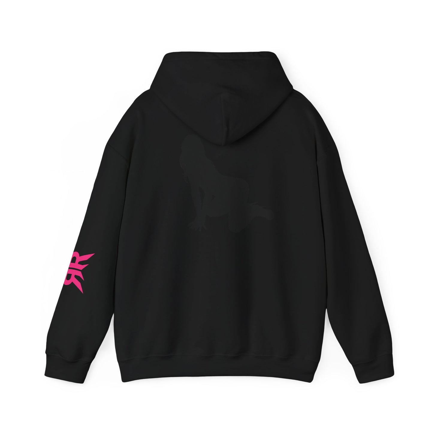 Riot Rack pinup silhouette Hoodie | White pullover sweatshirt