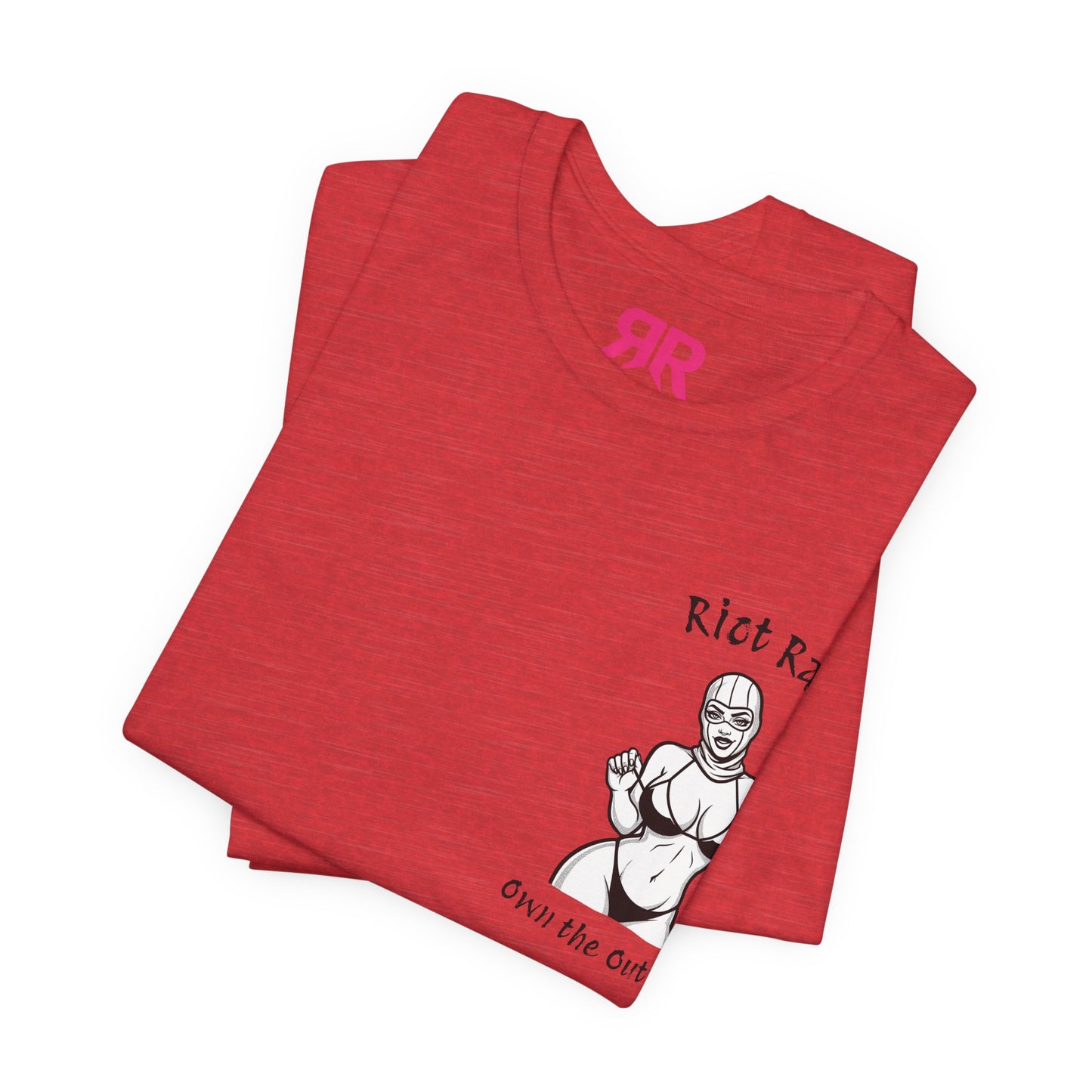 T-Shirt — 'Riot Rack' Teddy Bear Graphic Tee (Front Pocket + Back Crim Teddy Bear)