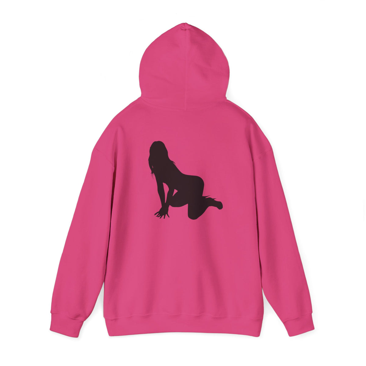 Riot Rack pinup silhouette Hoodie | White pullover sweatshirt