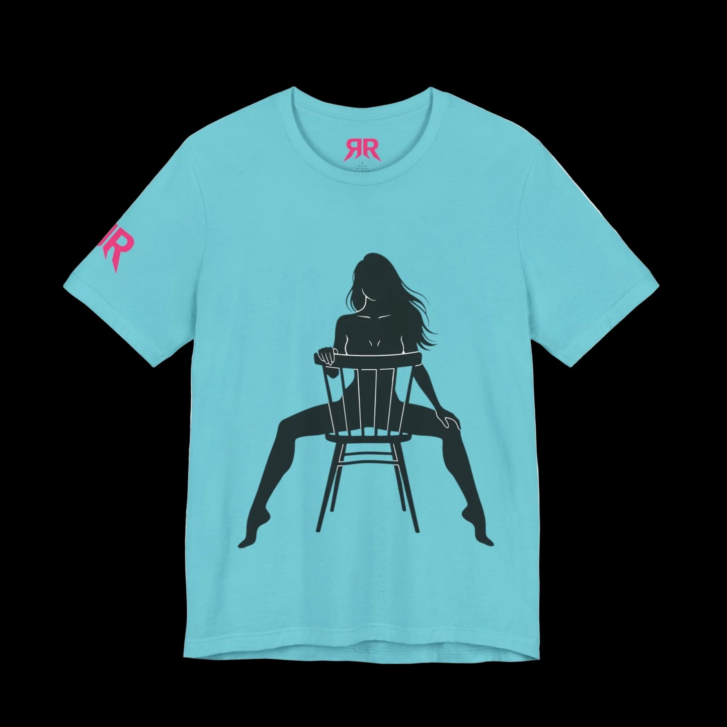 Graphic Tee — 'Riot Rack: Own the Outrage' Silhouette Chair Design