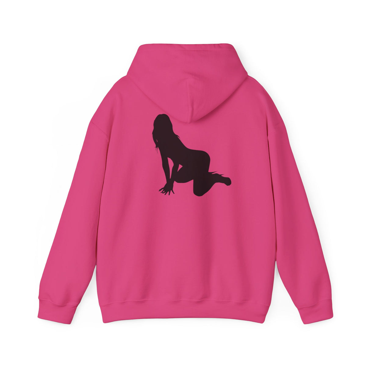 Riot Rack pinup silhouette Hoodie | White pullover sweatshirt