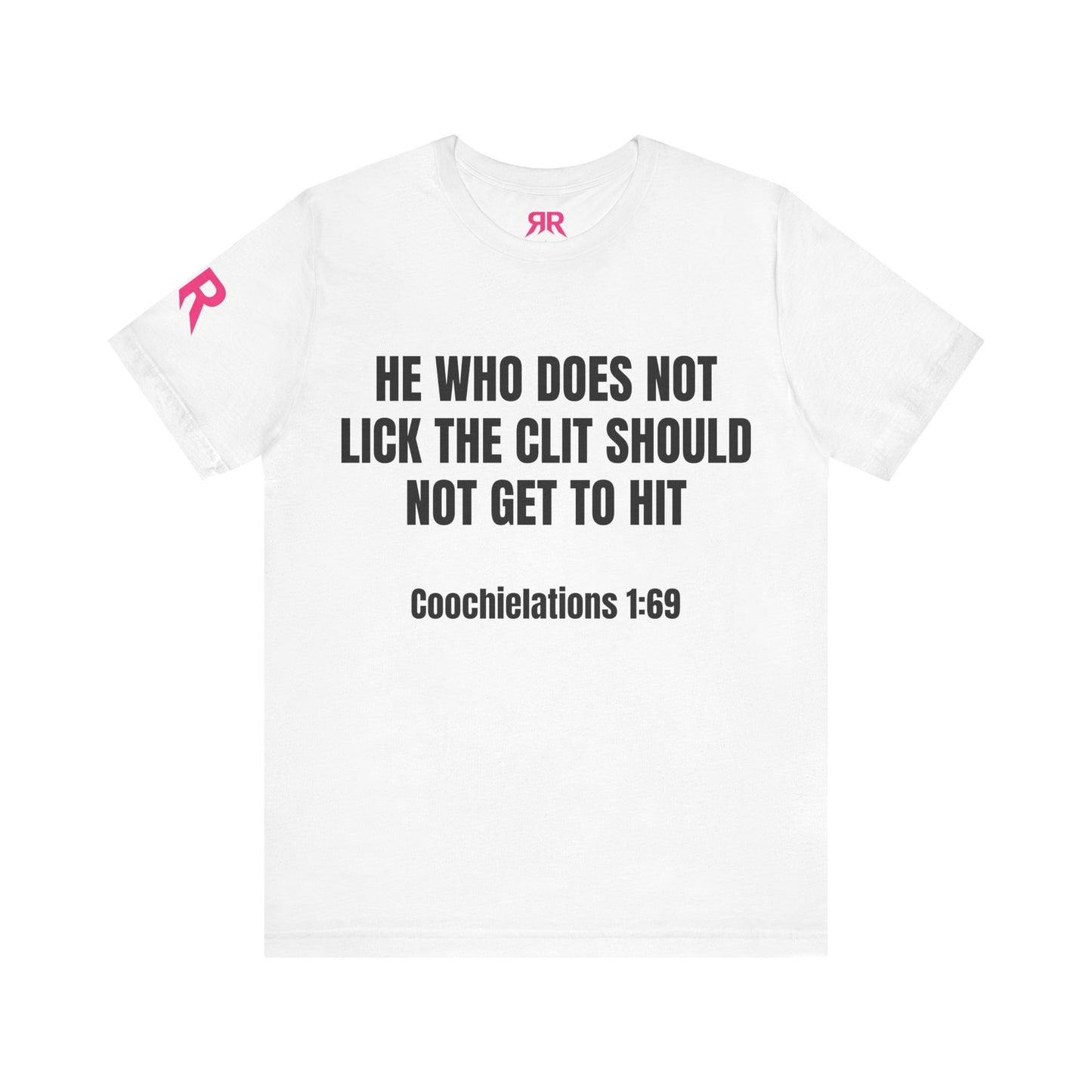 "Coochielations 1:69” Tee – Unholy Statement Shirt (White on Black, XS–4XL)