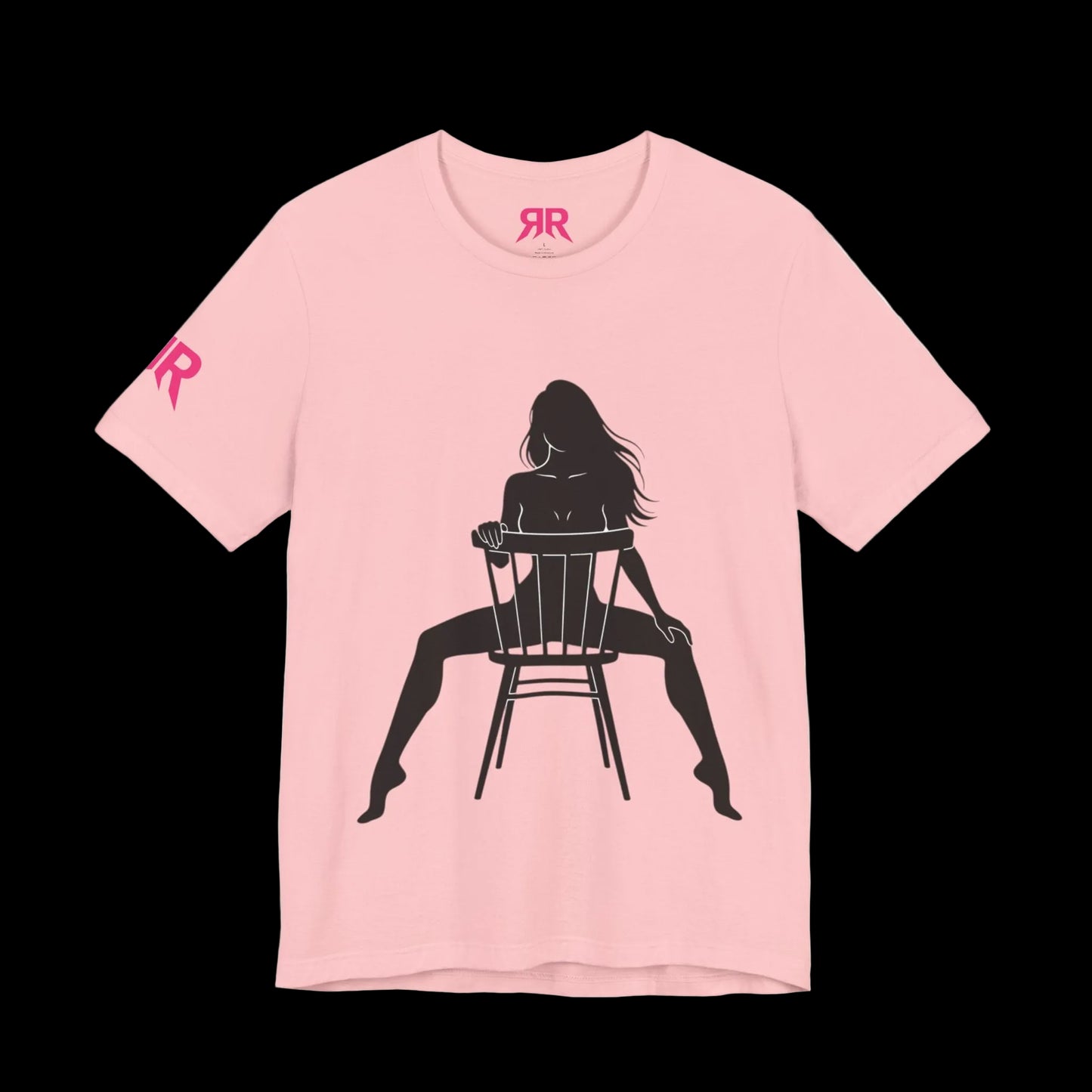 Graphic Tee — 'Riot Rack: Own the Outrage' Silhouette Chair Design