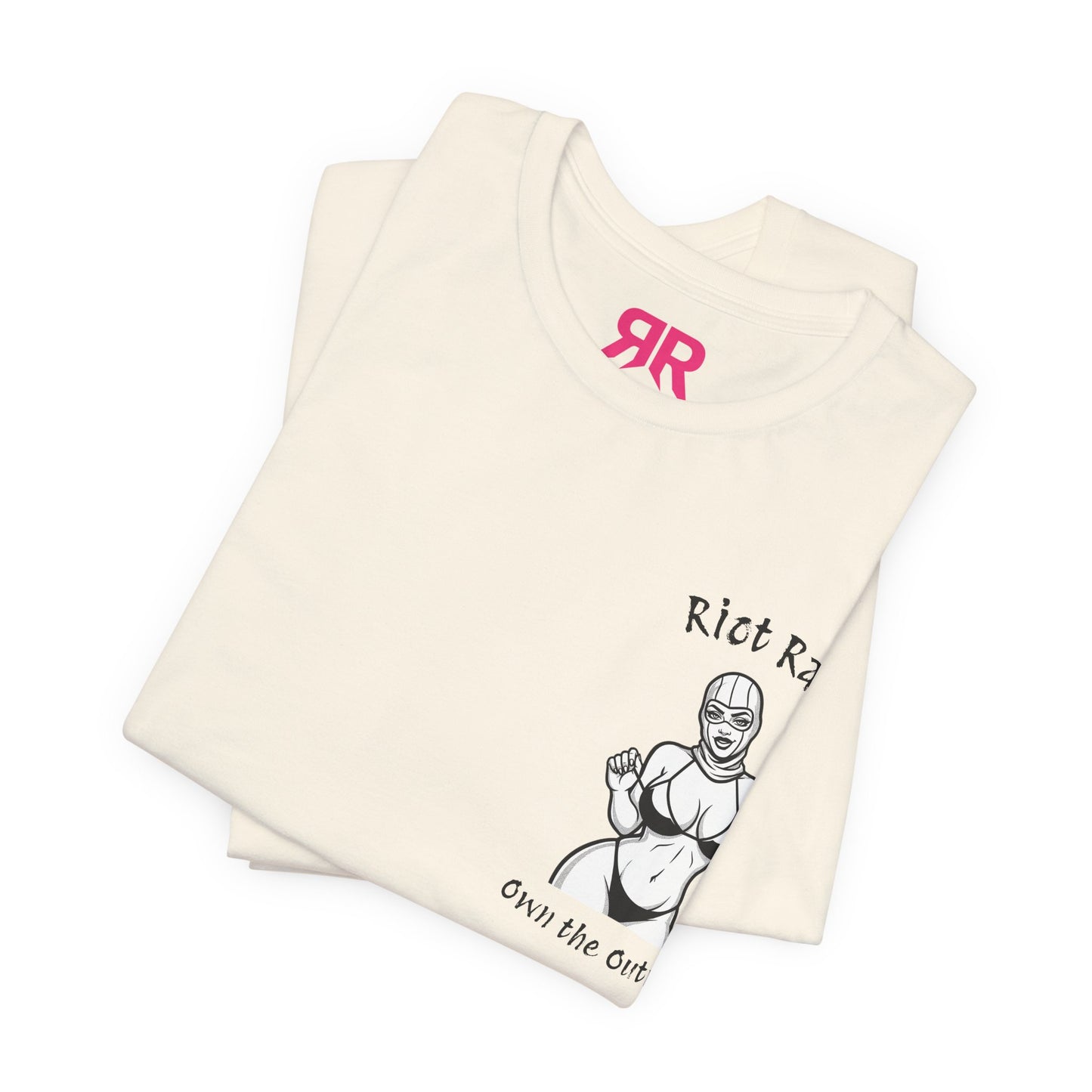 T-Shirt — 'Riot Rack' Teddy Bear Graphic Tee (Front Pocket + Back Crim Teddy Bear)