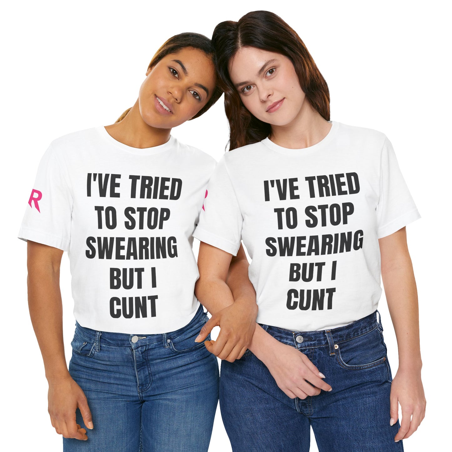 “I’ve Tried To Stop Swearing” Tee – Unfiltered Chaos Shirt (Black on White, XS–4XL)