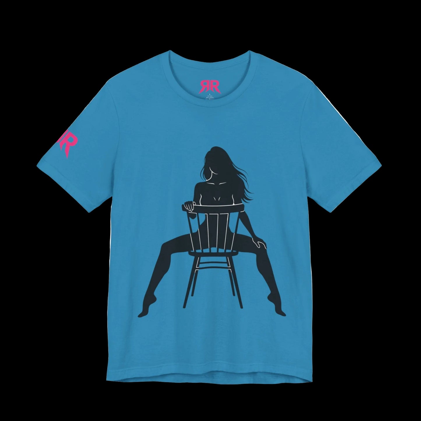 Graphic Tee — 'Riot Rack: Own the Outrage' Silhouette Chair Design