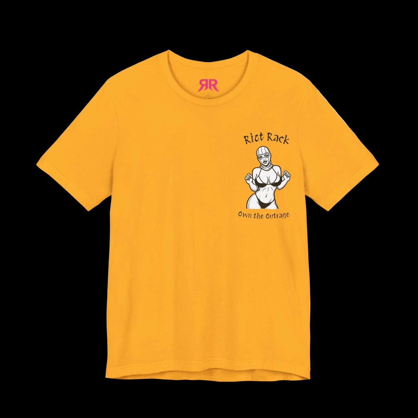 T-Shirt — 'Riot Rack' Teddy Bear Graphic Tee (Front Pocket + Back Crim Teddy Bear)