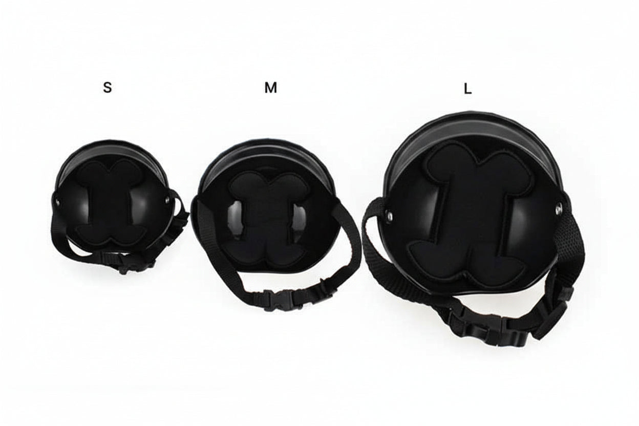 Dog Helmet & Goggles Set - Safety Gear for Dogs Who Ride or Die