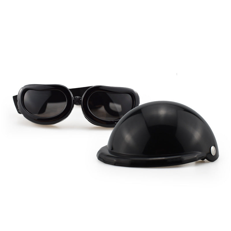 Dog Helmet & Goggles Set - Safety Gear for Dogs Who Ride or Die