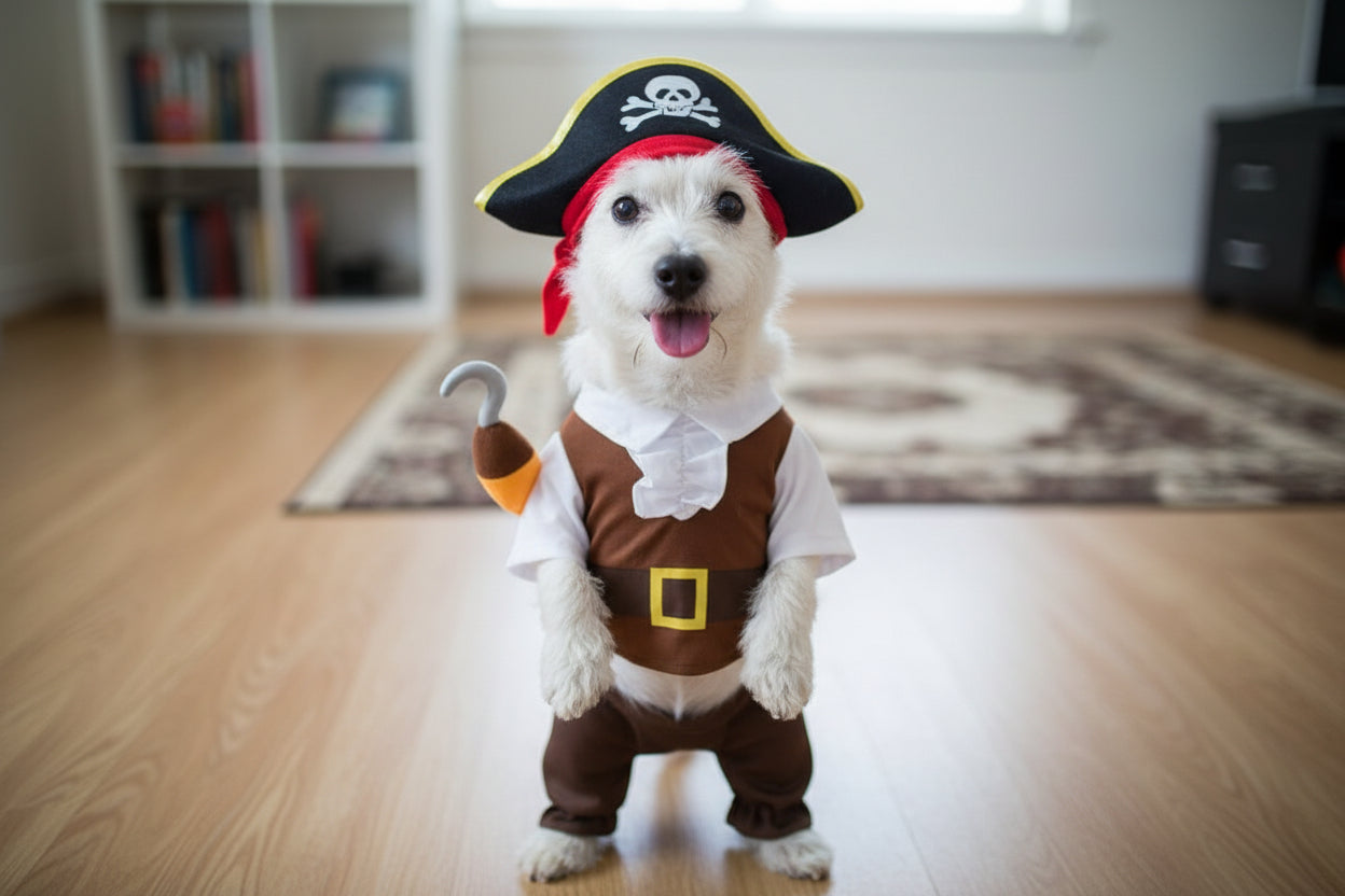 Pirate Dog Costume with Hat – Premium Pet Apparel
