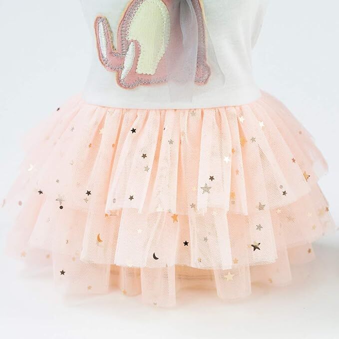 pet products Small Dog Dress Female Tiny Puppy Clothes Girl Tutu for Dogs Dresses Harness Birthday Apparel（Chest circumference32cm, back length20cm, neck circumference23cm）