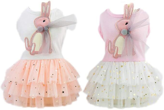 Small Dog Tutu Dress – Birthday Party Harness Apparel
