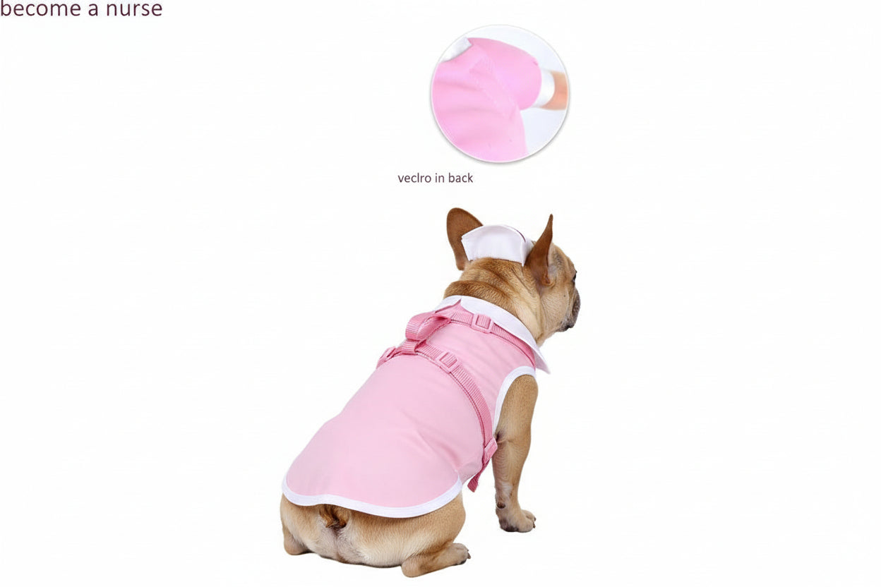 Dog Nurse Costume - Premium Pet Halloween Outfit