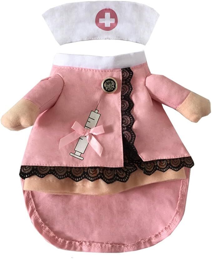 Dog Nurse Costume - Premium Pet Halloween Outfit