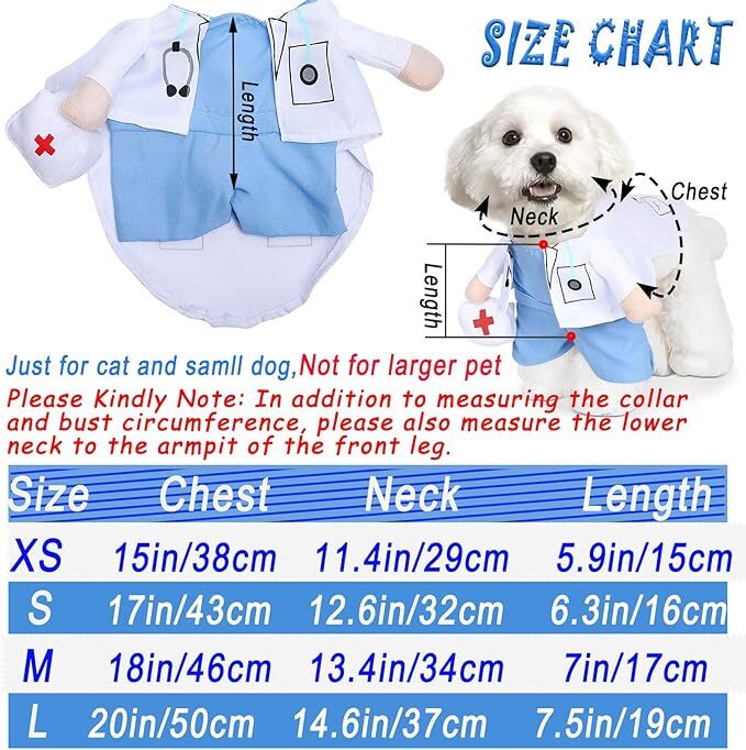 Dog Doctor Costume – Premium Halloween Outfit with Medical Accessories