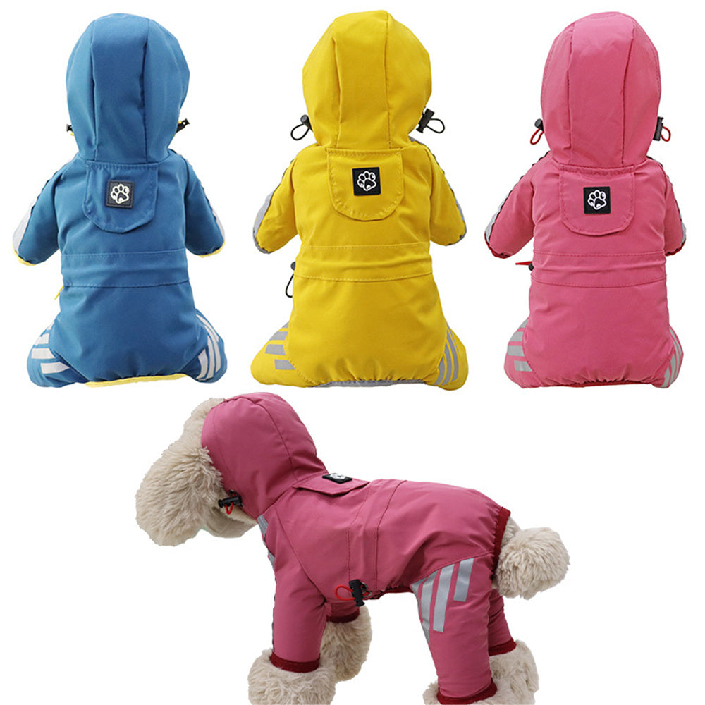 Puddle Jumper - Waterproof Hooded Dog Raincoat (Pink)