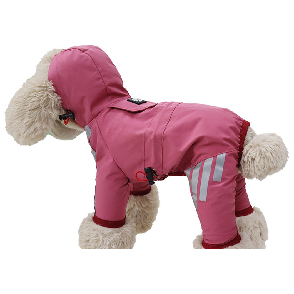 Puddle Jumper - Waterproof Hooded Dog Raincoat (Pink)