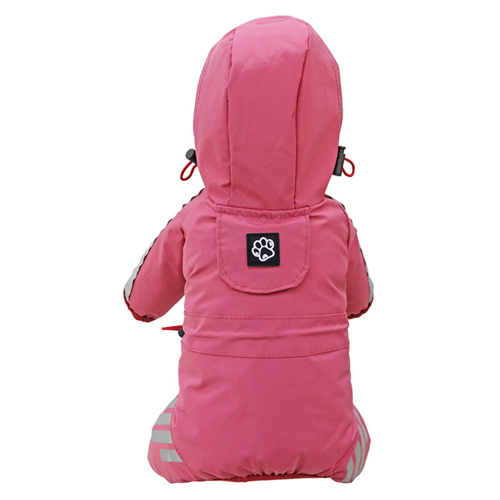 Puddle Jumper - Waterproof Hooded Dog Raincoat (Pink)
