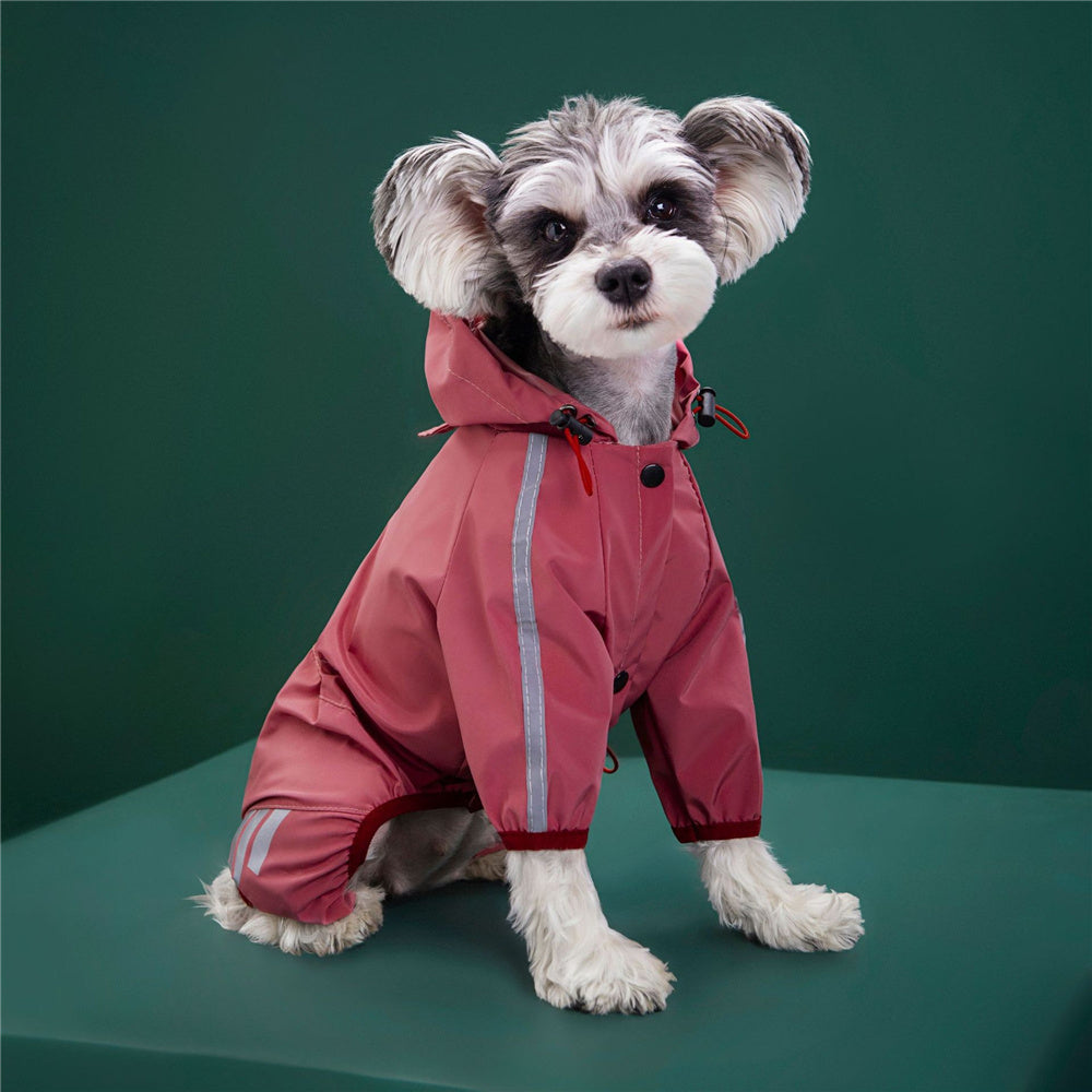 Puddle Jumper - Waterproof Hooded Dog Raincoat (Pink)