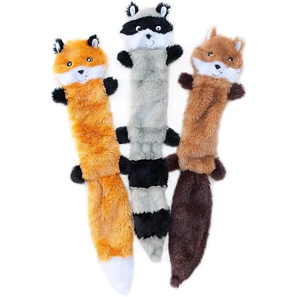 Squeaky Dog Toys 3-Pack - No Stuffing, No Mess, All Chaos