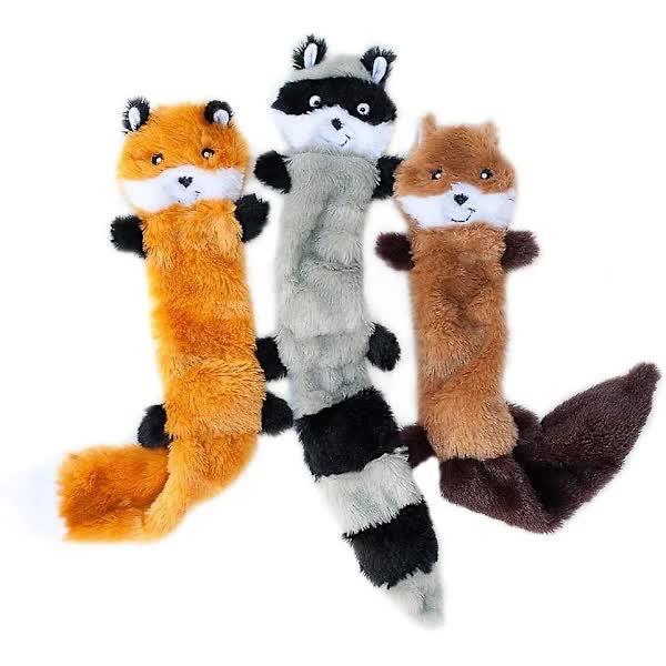 Squeaky Dog Toys 3-Pack - No Stuffing, No Mess, All Chaos