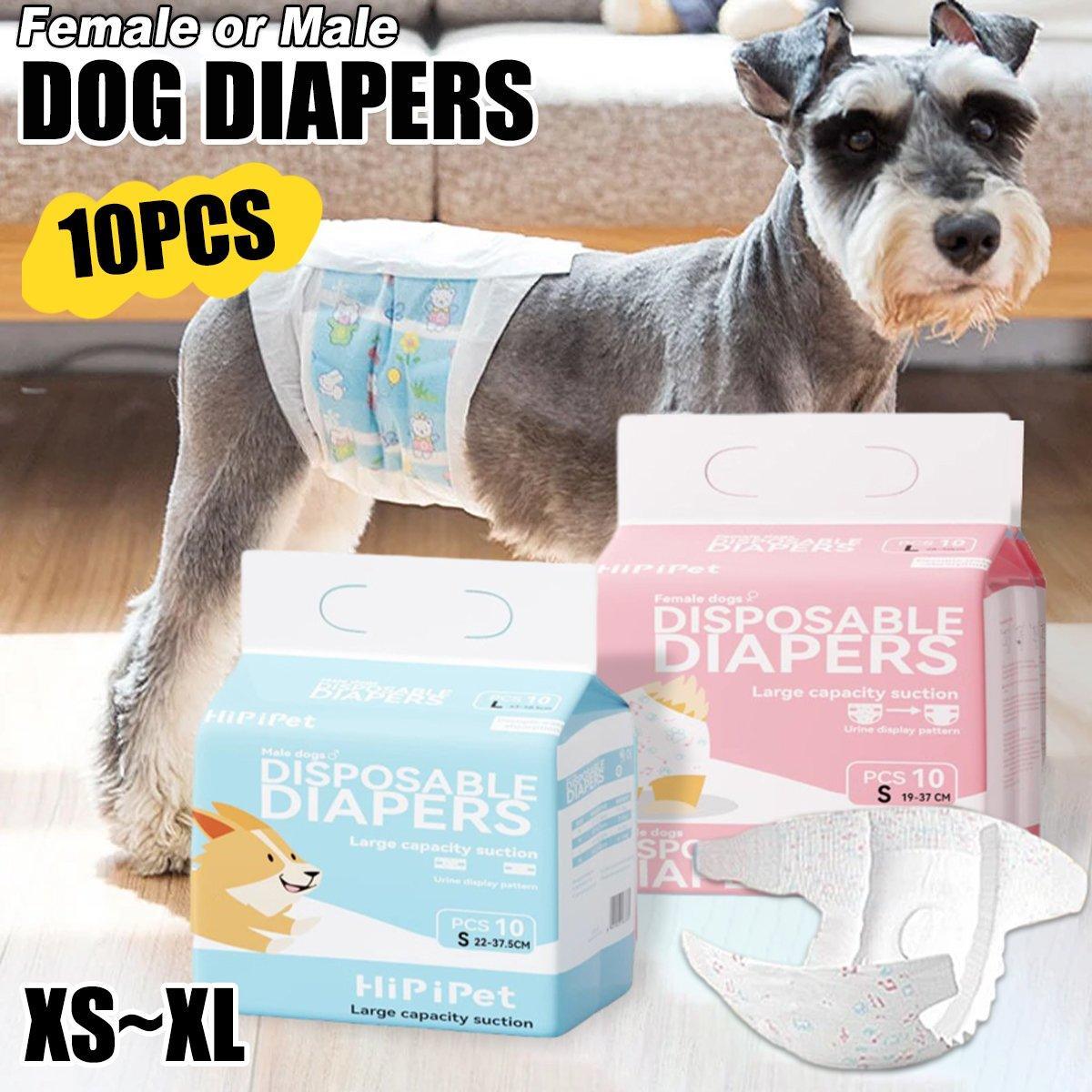 Dog Nappies – Disposable Hygiene Pants for Female Dogs | XS–L