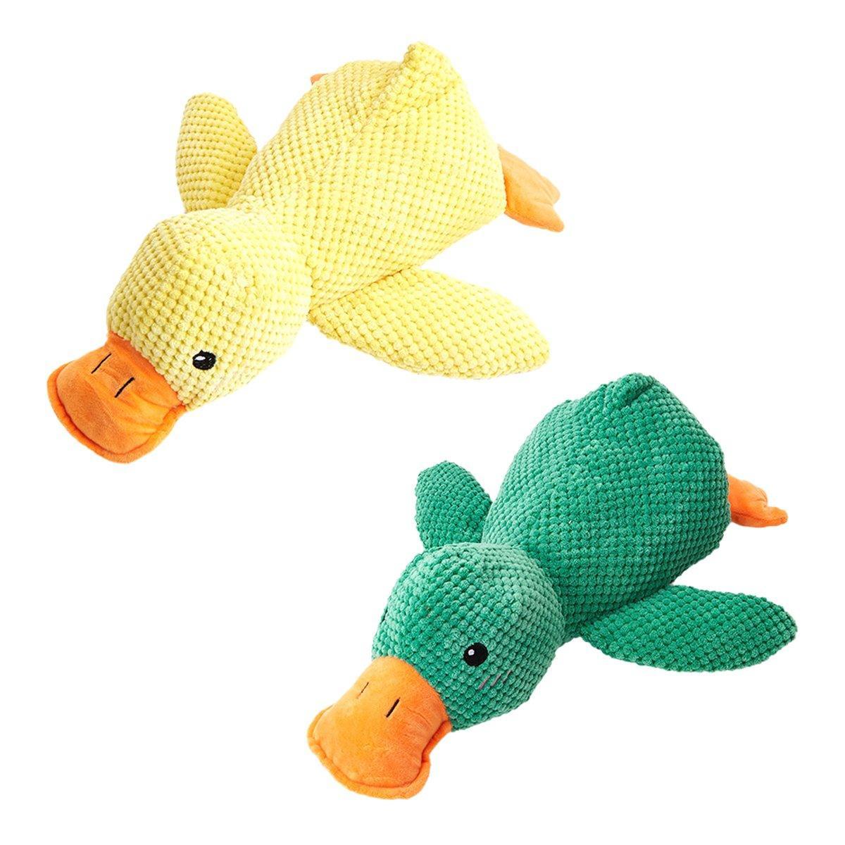 Squeaky Duck Dog Toy – Plush Interactive Chew Toy for Dogs