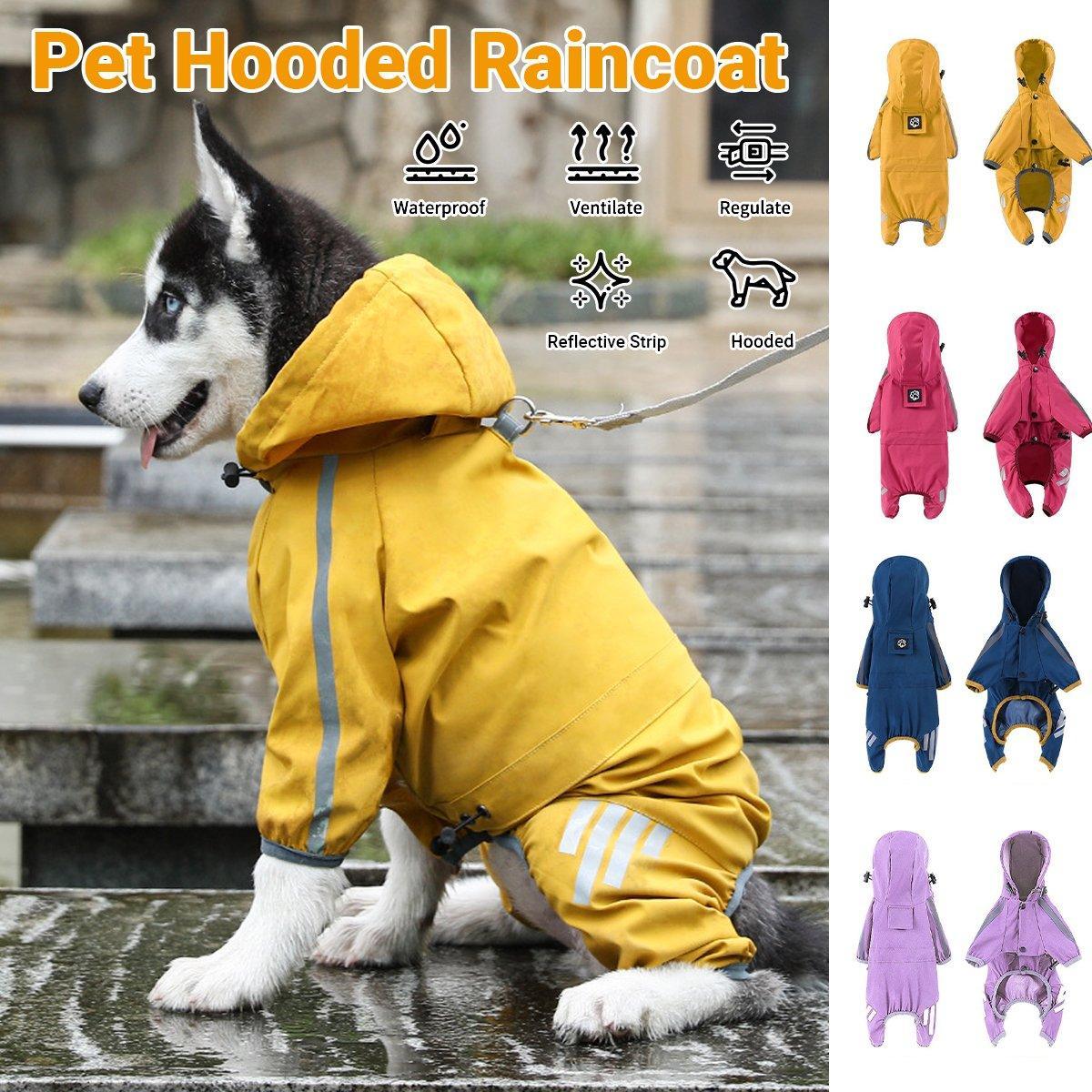 Waterproof Dog Jumpsuit – Full Body Winter Coat with Harness