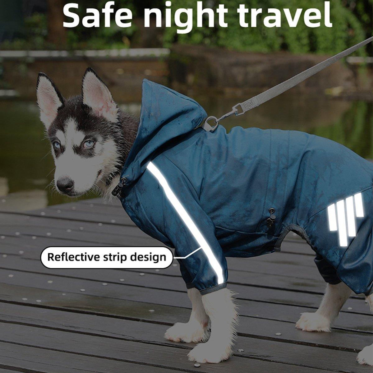 Waterproof Dog Jumpsuit – Full Body Winter Coat with Harness