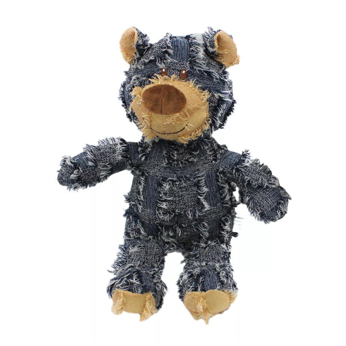 Puppy Squeaky Plush Toy Small Dog Chew Soft Bear Pet Companion - Brown-22cm