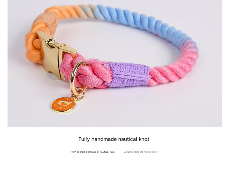 Handmade Rope Collar & Leash Set - Walkies Just Got an Upgrade