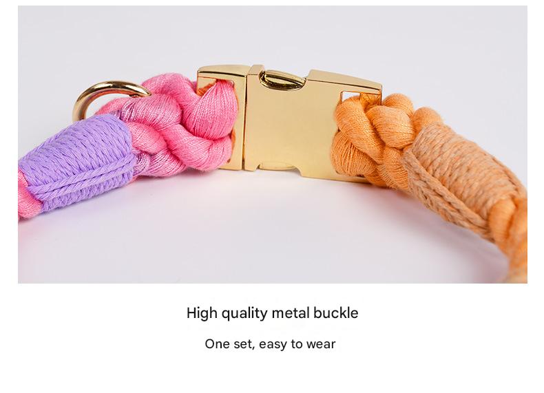 Handmade Rope Collar & Leash Set - Walkies Just Got an Upgrade
