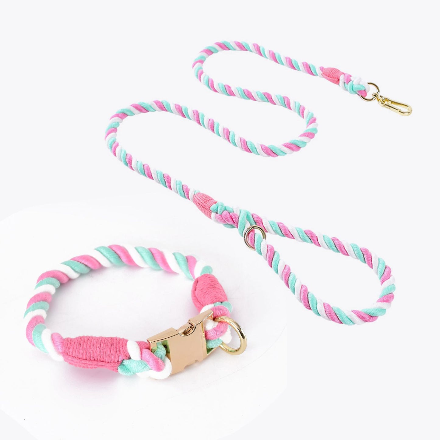 Handmade Rope Collar & Leash Set - Walkies Just Got an Upgrade