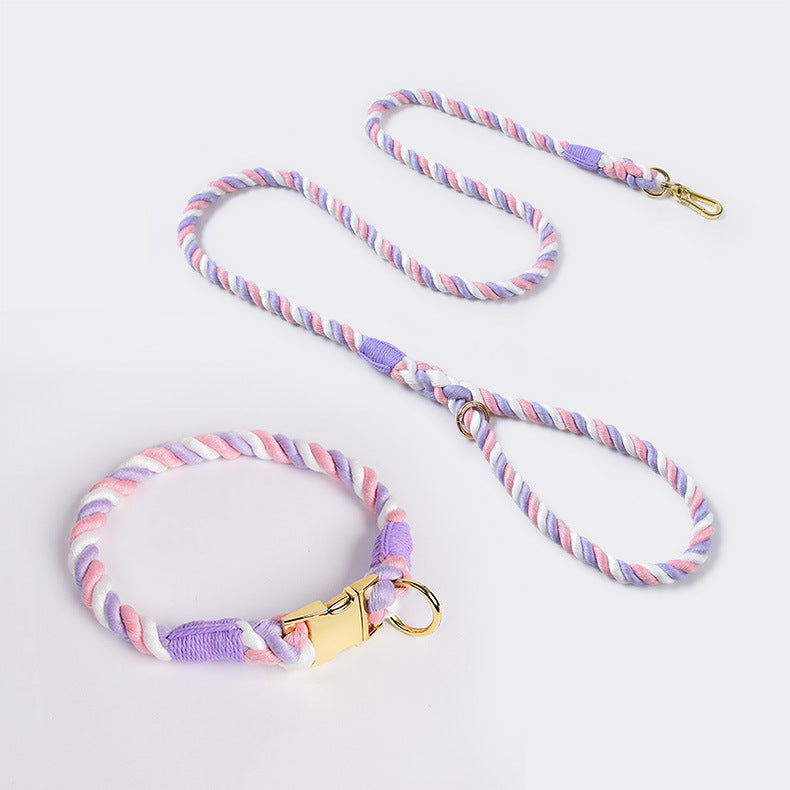 Handmade Rope Collar & Leash Set - Walkies Just Got an Upgrade