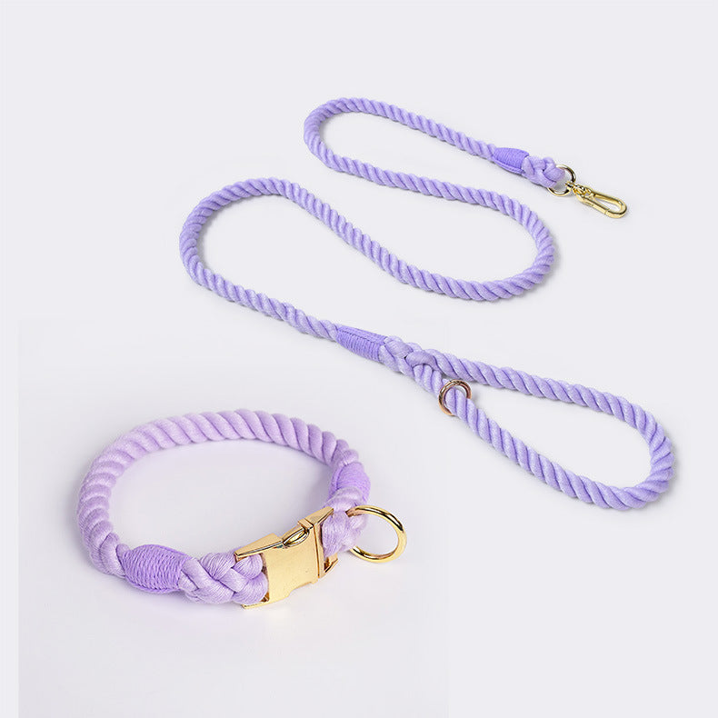 Handmade Rope Collar & Leash Set - Walkies Just Got an Upgrade