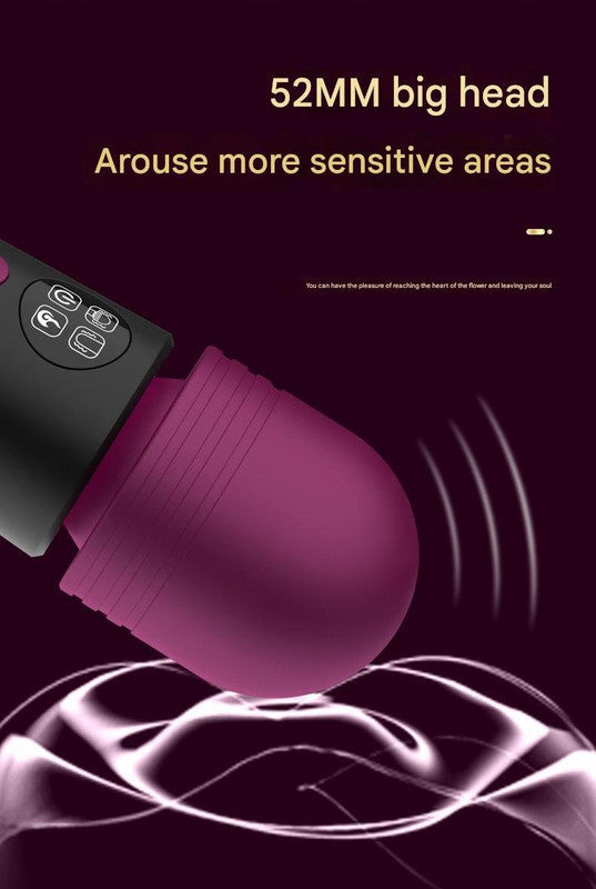 Heatwave - Dual Head Wand Vibrator with Heated Tip & LCD Display