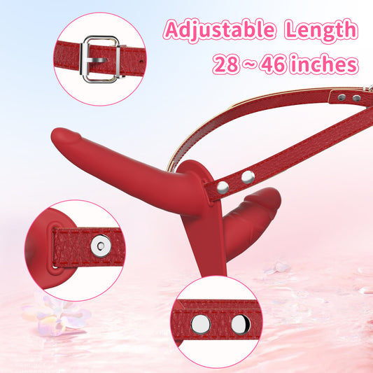 Double Down - Unisex Dual-Ended Strap-On with Adjustable Harness